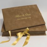 Livro de ouro linha luxo para convidados em evento especial